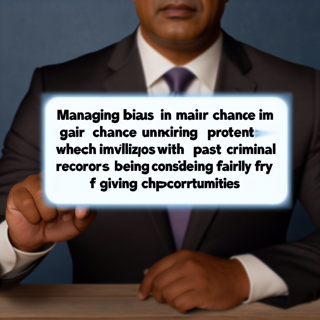 Manage Bias in Fair Chance Hiring