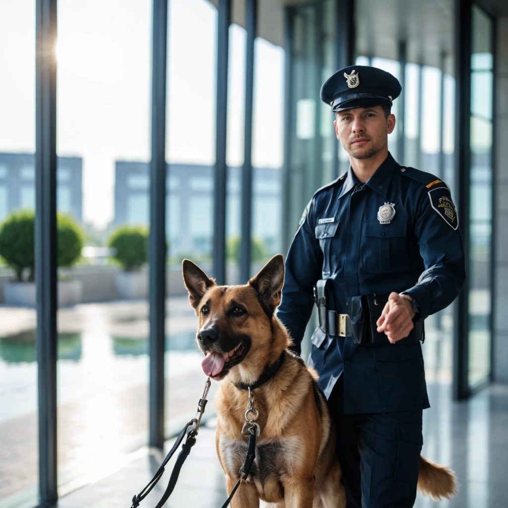 Professionnel de la sécurité en action