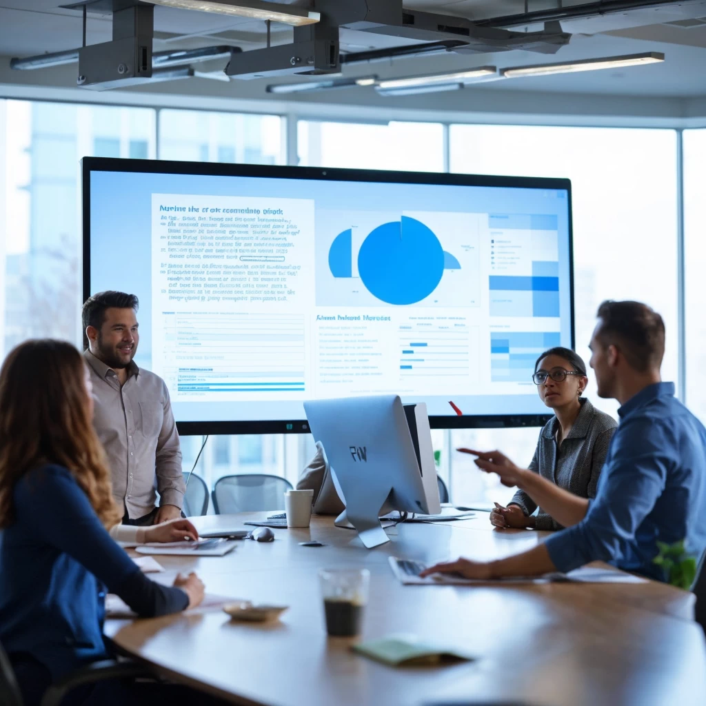 Diverse team discussing the results of a DISC analysis