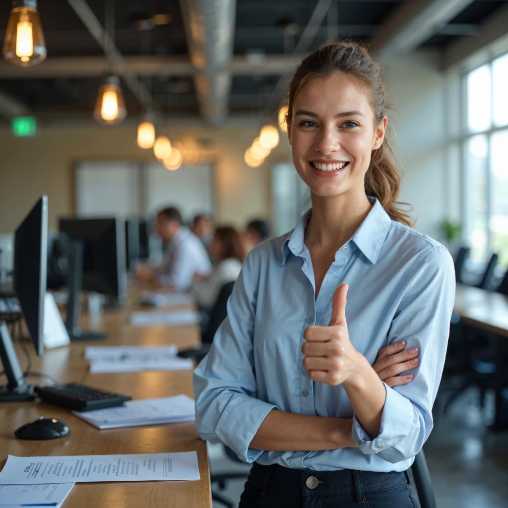 Gerente de RRHH profesional sonriendo