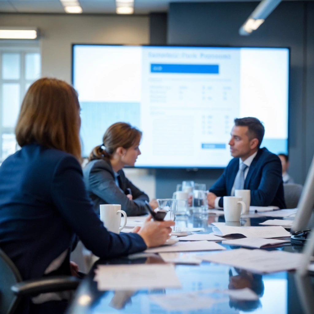 Public sector agents in a meeting